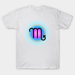 Glowing Aura Virgo Sign Zodiac T-Shirt